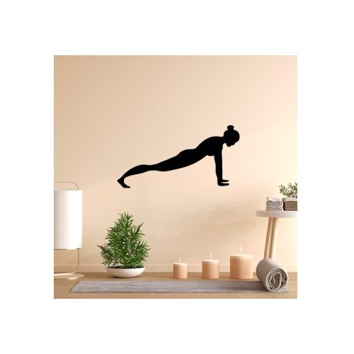 Wallity zidna dekoracija Yoga 7, 60x30cm, Crna Cene