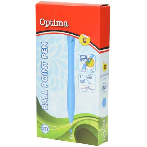 Optima Kemični svinčnik, Soft Touch, svetlo moder Slike