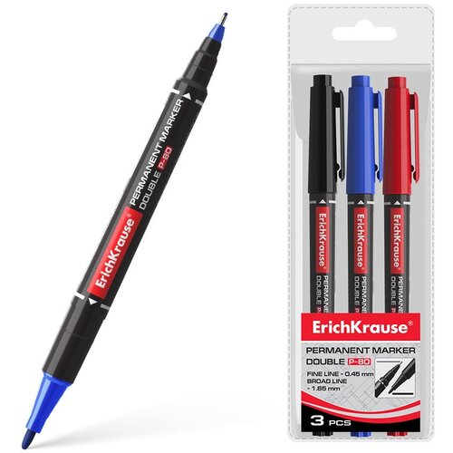 Erich Krause Dvostranski marker P-80, komplet 3 kos, (21221262) Cene