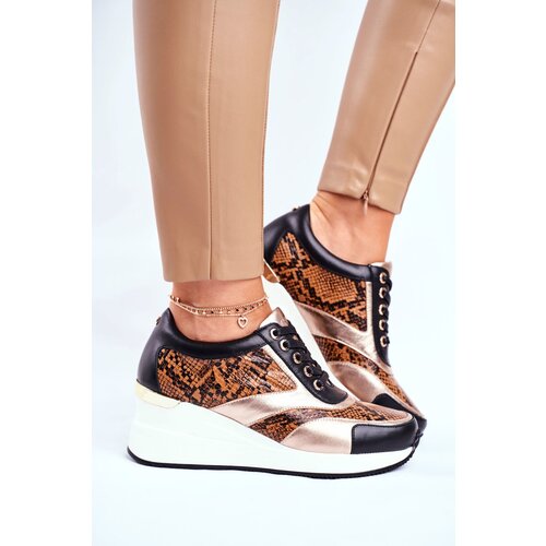 GOE Leather Wedge Sneakers Slike