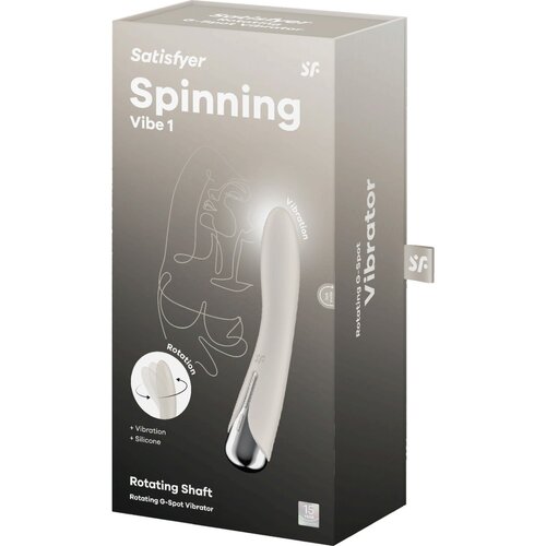 Satisfyer Vibrator G-točke Spinning Vibe 1, bež Slike