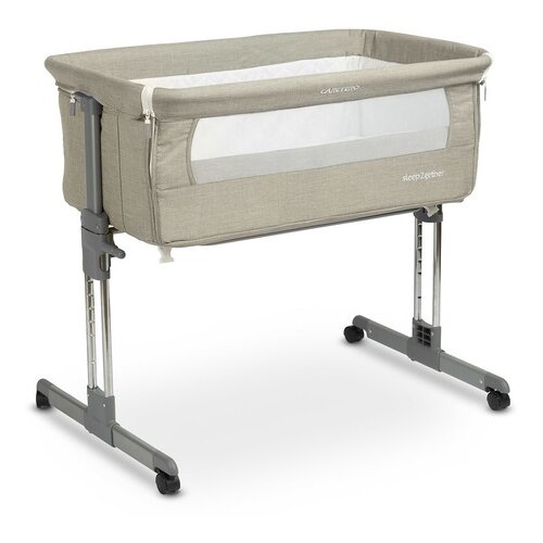 CARETERO Obposteljna posteljica Sleep2gether – Siva Cene