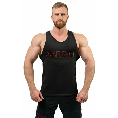 NEBBIA Gym Tank Top Strength Black L Fitnes majica