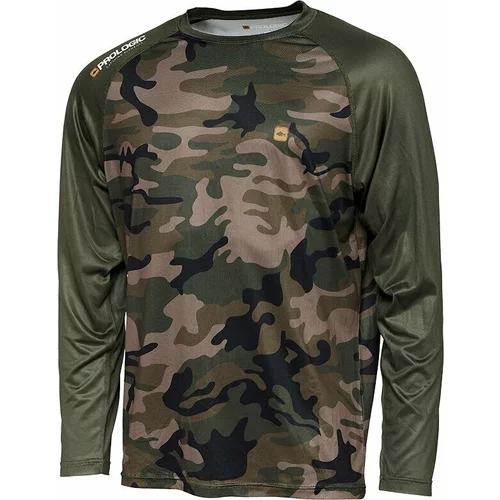 Prologic Majica UV Camo Long Sleeve T-Shirt Camo/Green XL