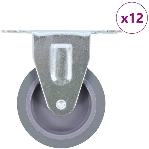 vidaXL Fiksna kolesa 12 kosov 75 mm, (22048686) Cene