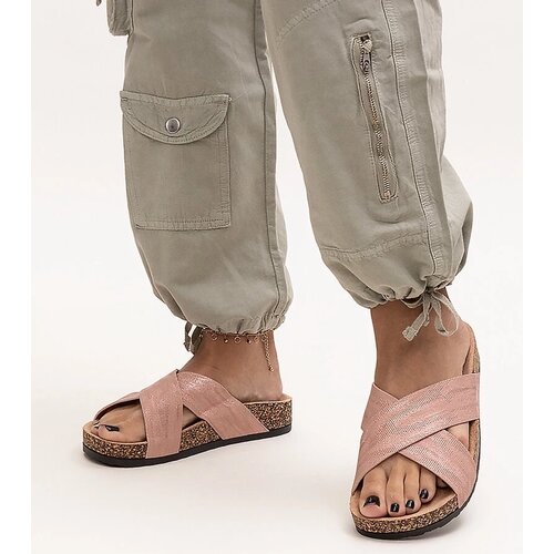 D/CEO Black slippers with fur insulated Valle Cene