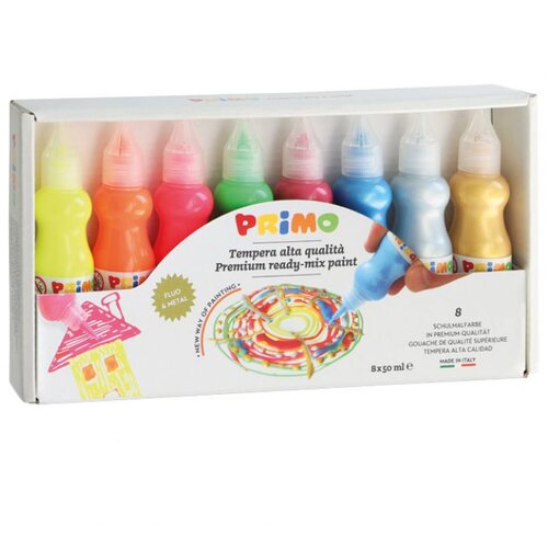  BOJA TEMPERA 50ML U BOČICI 8BOJA PRIMO 2532FM8 Slike