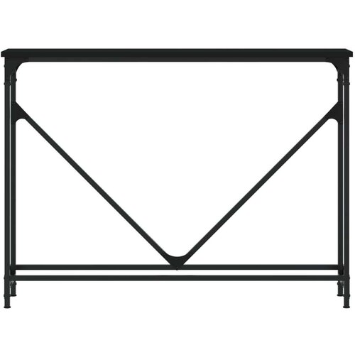  Konzolni stol crni 102 x 22 5 x 75 cm od konstruiranog drva Slike