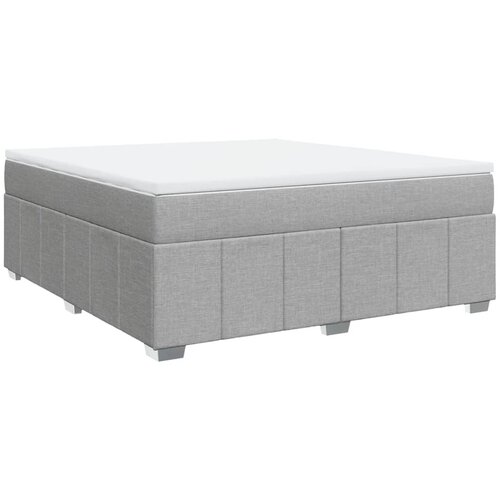 Maison Chic Box spring postelja - Vzmetna postelja z vzmetnico svetlo siva 180x200 cm blago SL5347, (21905984) Cene