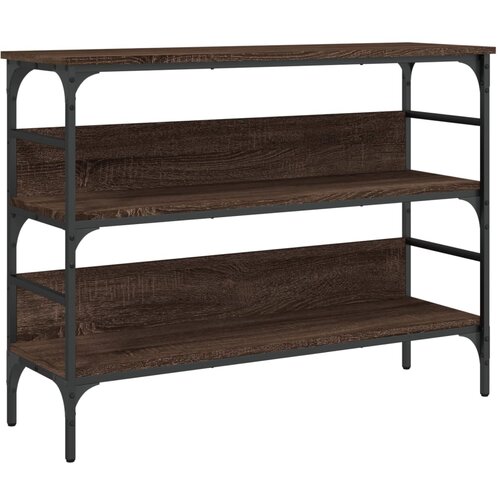 Maison Chic konzolna miza - miza ob steni rjav hrast 100x32x75 cm inženirski les, (21785770) Cene