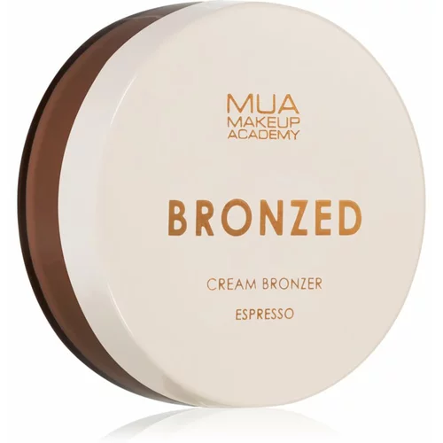 MUA Makeup Academy Bronzed kremasti bronzer odtenek Espresso 14 g