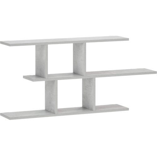  Zidna polica Betonska siva 100 x 17 x 45.5 cm prerađeno drvo Slike