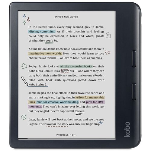 Kobo E-bralnik Libra Colour, 7'' Touch, 32GB, WiFi, črn, (21154857) Cene