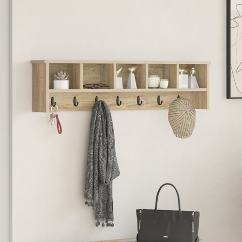 vidaXL Nadwyčajna obešalnik za plašče sonoma hrast 100 x 16 x 26 cm Cene
