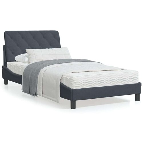  Krevet s madracem tamnosivi 100x200 cm baršunasti Cijene