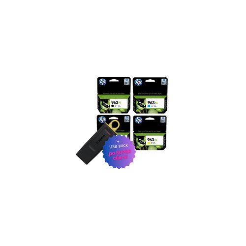 HP Komplet tinta nr.963 XL (BK/C/M/Y), original + USB stick po SUPER cijeni Slike