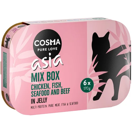 Cosma Asia u želeu 6 x 170 g - Mix 2 (5 vrsta)