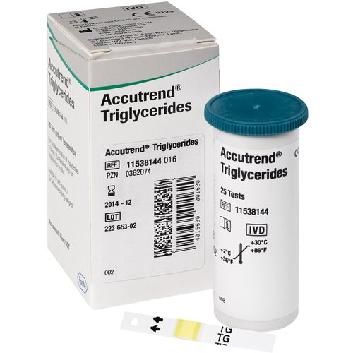 Roche ACCUTREND testni lističi za merjenje trigliceridov v krvi Cene