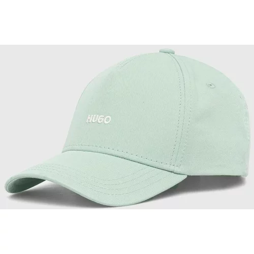 Hugo Bombažna bejzbolska kapa zelena barva, 50519255