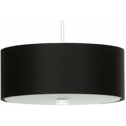 Nice Lamps Crna viseća svjetiljka s tekstilnim sjenilom ø 30 cm Herra –