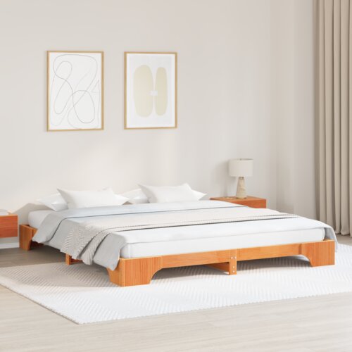  Krevet Boja voska Borovo drvo 180 x 200 cm Krevetna konstrukcija Cijene