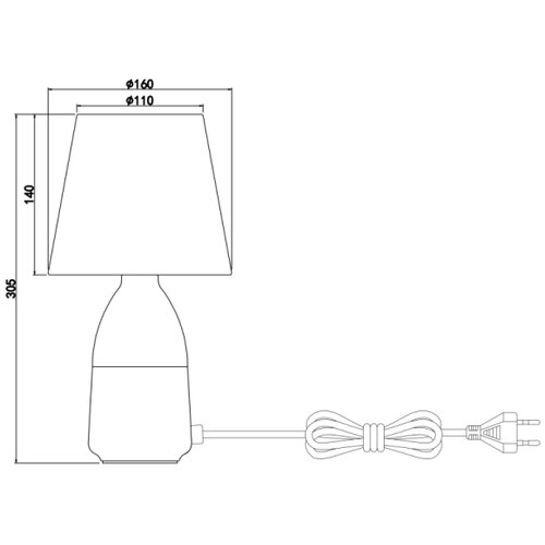 Globo 24135C - Stona lampa EUGEN 1xE14/40W/230V Slike