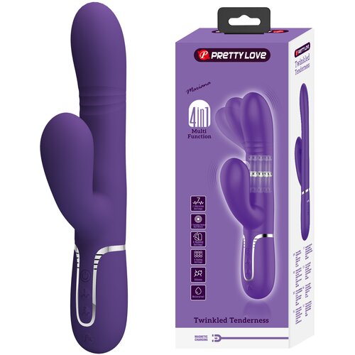 Pretty Love Mariana Twinkled Tenderness 4in1 Thumping & Nodding & Rolling Rabbit Vibrator Purple Cijene