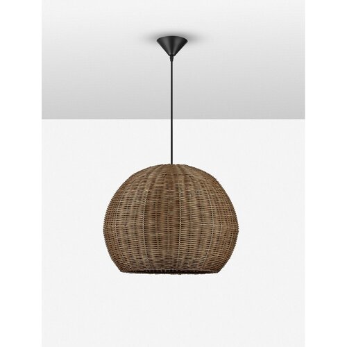 Nova Luce Viseča svetilka iz ratana v naravni barvi &amp;oslash; 39 cm Rielo &amp;ndash; Slike