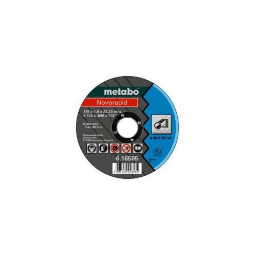 Metabo rezna ploča NOVORAPID INOX 115x1x22.23 (5 kom) Slike