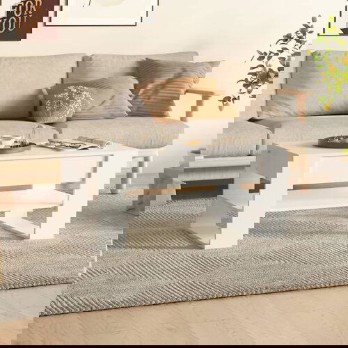 The Living Store Klubska mizica bela 102x55x45 cm konstruiran les - Klubska Mizica, (21575007) Slike