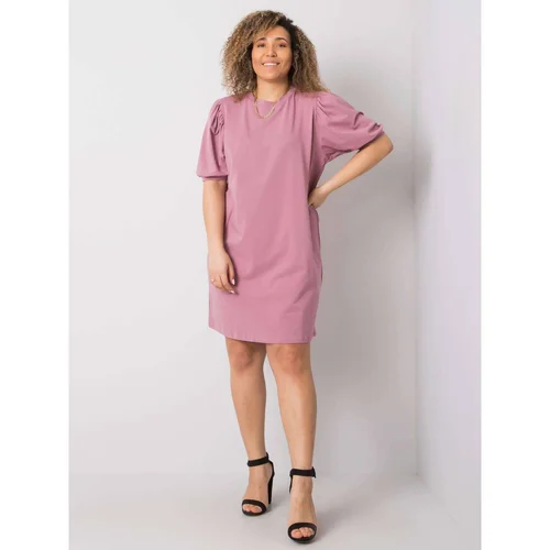 Fashion Hunters Larger pink cotton dress