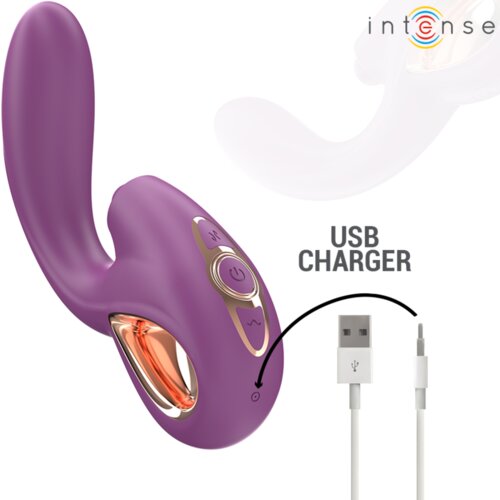 Intense Vibrator Fun Lali Tapping &amp;amp; Thrusting Purple Slike