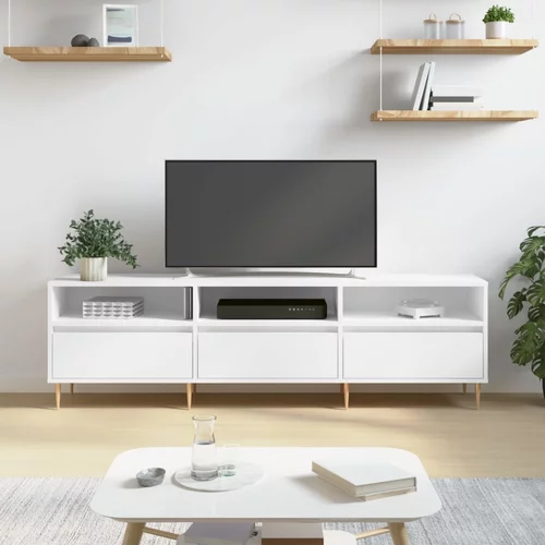 TV ormarić bijeli 150x30x44,5 cm od konstruiranog drva