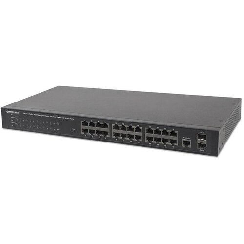 Intellinet 560559 Upravljivi, 24 RJ-45 portova, 8K, 52Gbps svič Slike