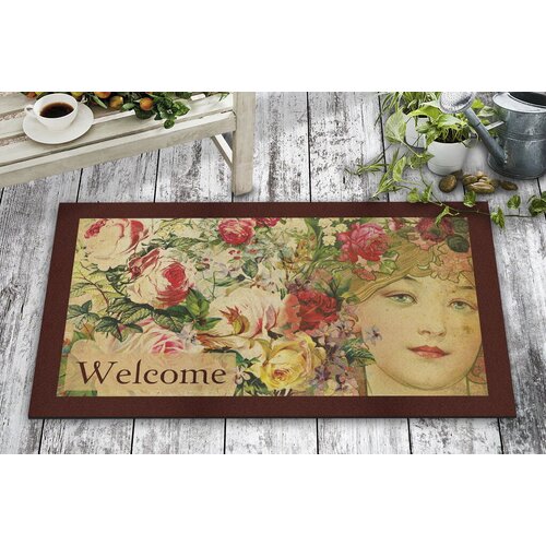 Lessentiel Maison PVC otirač Flower Lady, 45x70cm Slike
