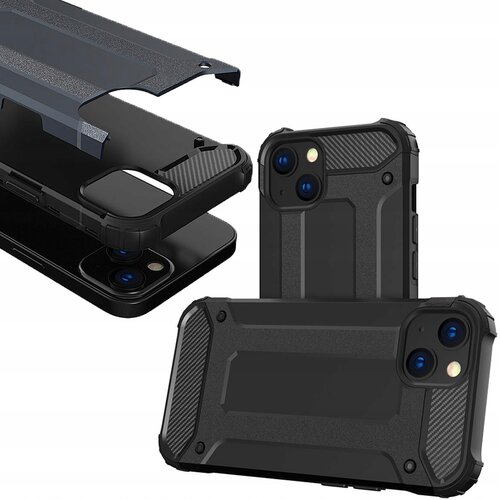 HURTEL HYBRID ARMOR ETUI CASE OBUDOWA POKROWIEC FUTERAŁ DO IPHONE 14 PLUS CZARNY, (21896407) Cene
