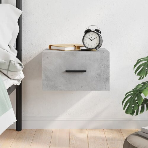 The Living Store Stenska nočna omarica betonsko siva 35x35x20 cm - Stenska Nočna Omarica, (21430259) Slike