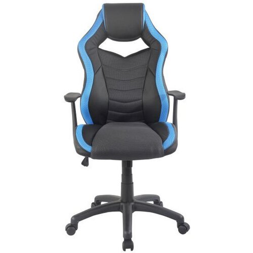 Hom`in GAMING STOL kovina, umetna masa, tekstil modra, črna Slike