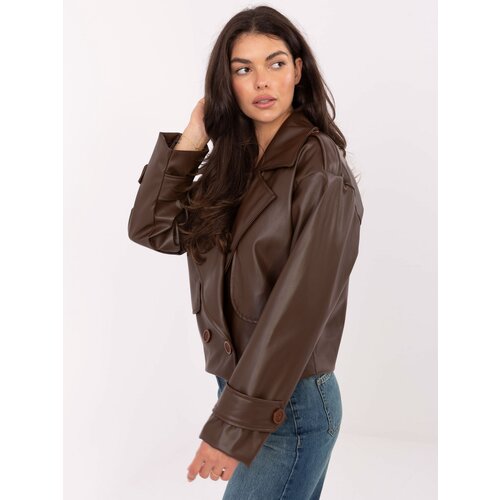 RUE PARIS Jacket-IT-KR-FL9558.60-brown Cene