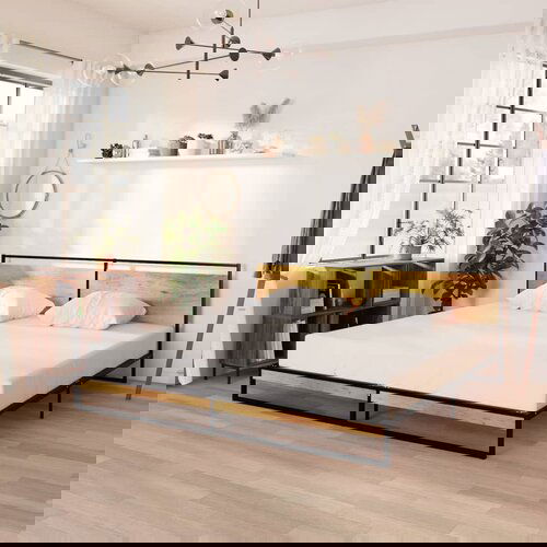 The Living Store Posteljni okvir kovinski 200x200 cm - Posteljni Okvir, (21524012) Slike