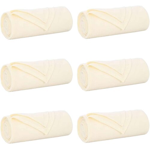  Pokrivači za bacanje 6 pcs Krema 200 x 150 cm Runo Cene