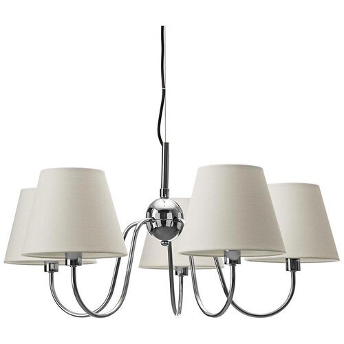  ByRydens 4202720-6510 -  Visilica na sajli LYNF 5xE14/8W/230V hrom/bela Cene