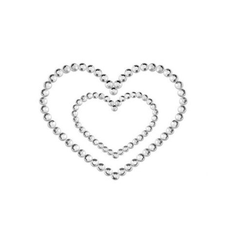 Bijoux Indiscrets Okraski za bradavičke Mimi Heart srebrni Slike