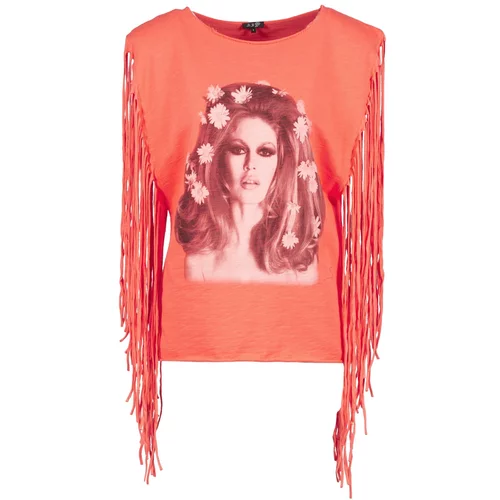 Brigitte Bardot Majice brez rokavov BB44075 Oranžna