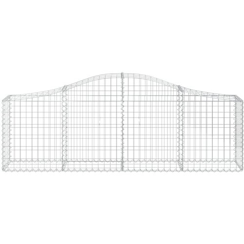  Lučne gabionske ko&amp;scaron;are 5 kom 200x30x60/80 cm pocinčano željezo Slike