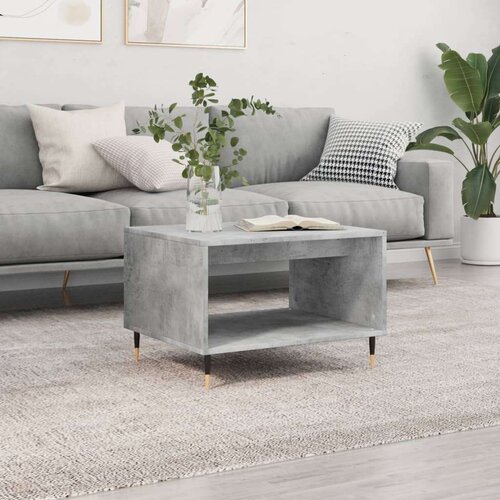 VidaXL Stolić za kavu boja betona 60x50x40 cm konstruirano drvo Slike