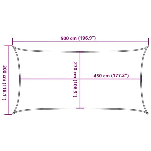  Jedro za za&amp;scaron;titu od sunca 160 g/m&amp;sup2; pravokutno 3x5 m HDPE Slike