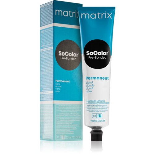 Matrix SoColor Pre-Bonded Blonde permanentna barva za lase odtenek UL-A+ Ultra Blonde Ash+ 90 ml Slike