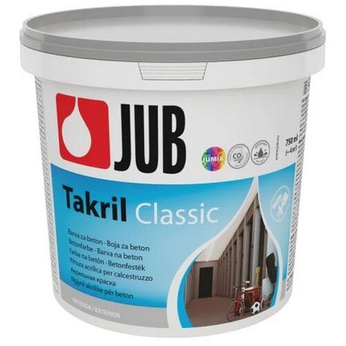 Jub Premaz za beton Takril RAL 7035 0,75 l Slike