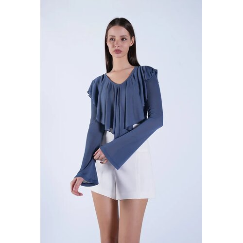 Trend Alacati Stili Ženska bluza Alc-X15153, Tamnoplava Slike